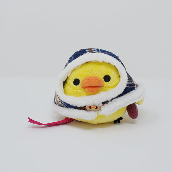 (No Tags) 2013 Kiiroitori Plaid Outfit Plush - Kichijoji 3rd Anniversary Rilakkuma Store Limited - Winter - San-X