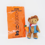 2026 Year of the Horse Pink Mini Teddy Bear Plush Keychain - Tully's Coffee Limited Edition Japan