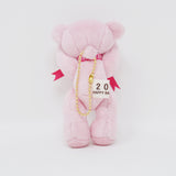 2016 Year of the Monkey Mini Pink Teddy Bear Plush Keychain - Tully's Coffee Limited Edition Japan