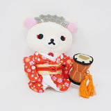 2020 Korilakkuma Shizuka Gozen Plush Keychain - Rilakkuma x Kabuki - San-X