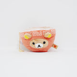 2024 Rilakkuma in Ramen Bowl Plush Keychain - Anytime Ramen Series - San-X