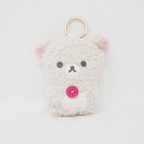 2025 Korilakkuma Fuzzy Charm Keychain with Expanding Tote Bag - BASIC RILAKKUMA BOA - San-X