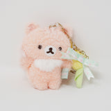 2021 Sakura Little Squirrel Plush Keychain with Tulip - Chairoikoguma's Friend Theme Rilakkuma San-X2024 Blue Wolf Plush Keychain - Aokogu's Sleepover Rilakkuma - San-X (Copy)