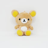 (No Tags) 2017 Rilakkuma Basic Plush Keychain - Always with Rilakkuma - San-X