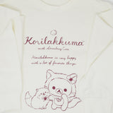 Strawberry Cat Korilakkuma Beige L Sweatshirt - Rilakkuma - San-X
