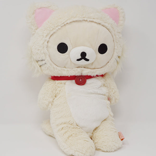 (No Tags) 2014 White Neko Cat Long Korilakkuma Plush - Rilakkuma Cat Theme