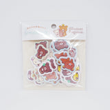 Rilakkuma Sticker Seal Bits (White Version) Chairoikoguma & Friends - San-X