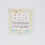 Rilakkuma Sticker Seal Bits with Flowers (Green Version) - San-X