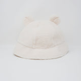 (No Tags) Rilakkuma Cream Fuzzy Bucket Hat - San-X