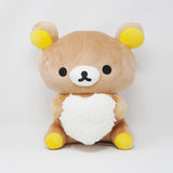 Rilakkuma Holding White Heart Plush - San-X