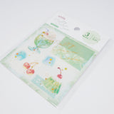 Mini Sticker A. Melty Green Melon Cream Soda & Cherry