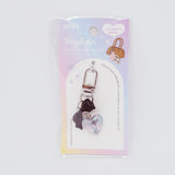 Acrylic Charm Keychain B. Black Ribbon Heart