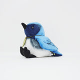2020 Blue & White Flycatcher Bird Plush - Potte