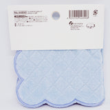 Shimaenaga with Hydrangeas Scalloped Towel Handkerchief