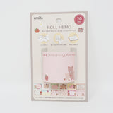 Strawberry Bear Sticky Roll Memo B. Red Plaid