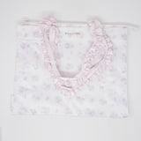 (No Tags) Kiki & Lala Print Frill Handle Tote Bag - Little Twin Stars - Maison de FLEUR x Sanrio Characters
