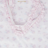 (No Tags) Kiki & Lala Print Frill Handle Tote Bag - Little Twin Stars - Maison de FLEUR x Sanrio Characters