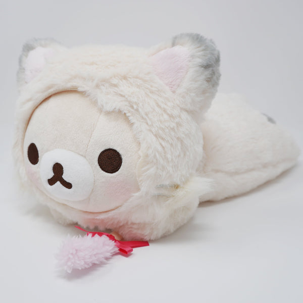 2017 Korilakkuma Neko Cat Lying Plush - Rilakkuma Cat Theme Store Limited