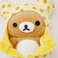 Rilakkuma Reversible Sleeping Bag Snack Pattern Plush - Kigurumi Theme - San-X Original Rilakkuma