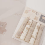 Fuzzy Juicy na Bear Pencil Cap Set - Kamio Japan