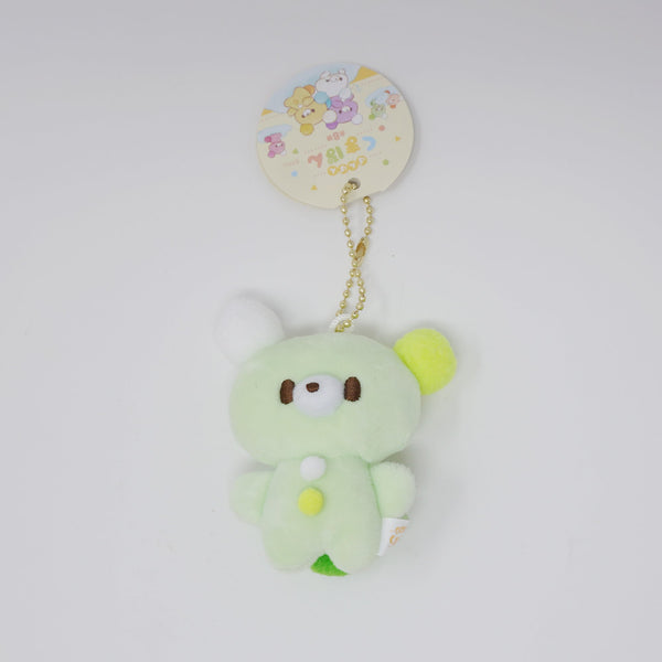 Green Matcha-pon Bear Plush Keychain - Pon Pon Kumapon Yell Japan
