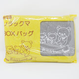 Grey Rilakkuma Zipper Box Bag with Pockets - San-X