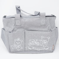 Grey Rilakkuma Zipper Box Bag with Pockets - San-X