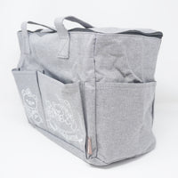 Grey Rilakkuma Zipper Box Bag with Pockets - San-X