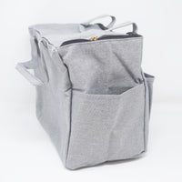 Grey Rilakkuma Zipper Box Bag with Pockets - San-X