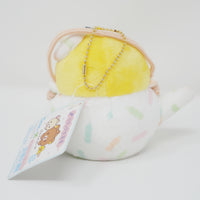 2016 Kiiroitori Teapot Plush Keychain - Rilakkuma Tea House Theme - San-X