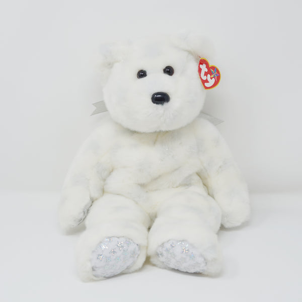 2001 Large The Beginning the Bear Plush Beanie Buddy - TY Beanie Babies
