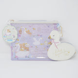 2022 Pouch Set - Rilakkuma Swan and Golden Flower Theme - San-X