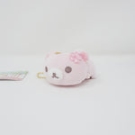 2019 Mochi Mochi Sakura Pink Korilakkuma Plush Keychain - Japanese Sweets Theme Rilakkuma - San-X