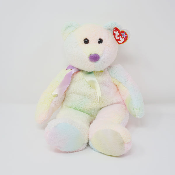 1999 Large Groovy the Bear Plush Beanie Buddy - TY Beanie Babies