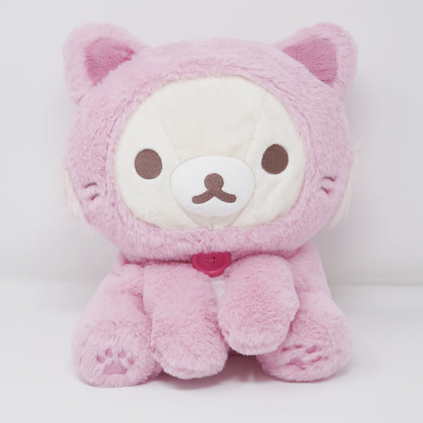 2021 Pink Korilakkuma Strawberry Cat Plush Tissue Cover - Rilakkuma - San-X