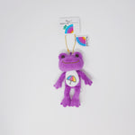 2018 Purple Pickles the Frog with Umbrella Plush Keychain - Nakajima