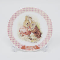 2004 Peter Rabbit 12 Months Mini Collectible Plate - Bunny - July