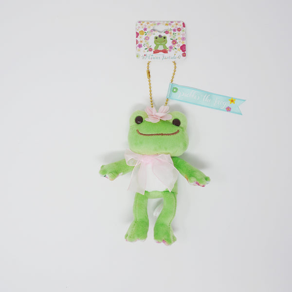 2019 Green Pickles Flower Parade Plush Keychain - Pickles the Frog - Nakajima