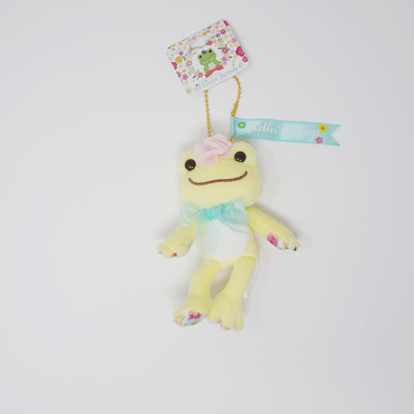 2019 Yellow Pickles Flower Parade Plush Keychain - Pickles the Frog - Nakajima