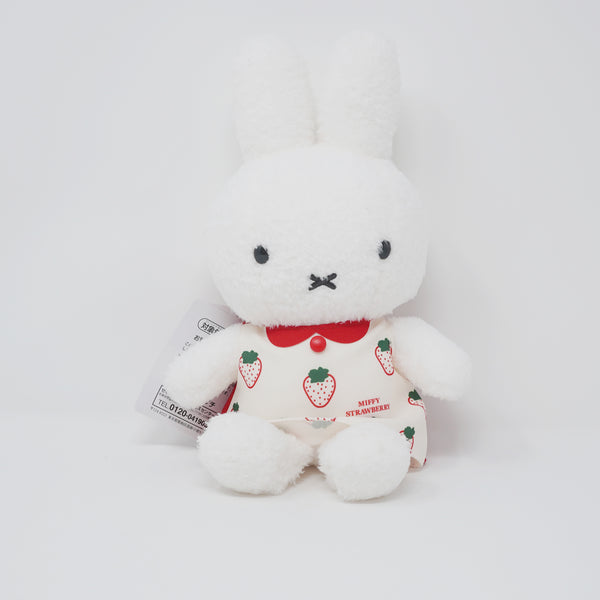 Strawberry Miffy Bunny Plush - Sekiguchi Japan