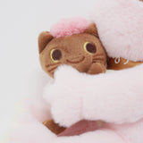 Pink Pickles Sitting with Pierre the Cat Plush - Pickles the Frog - Nakajima