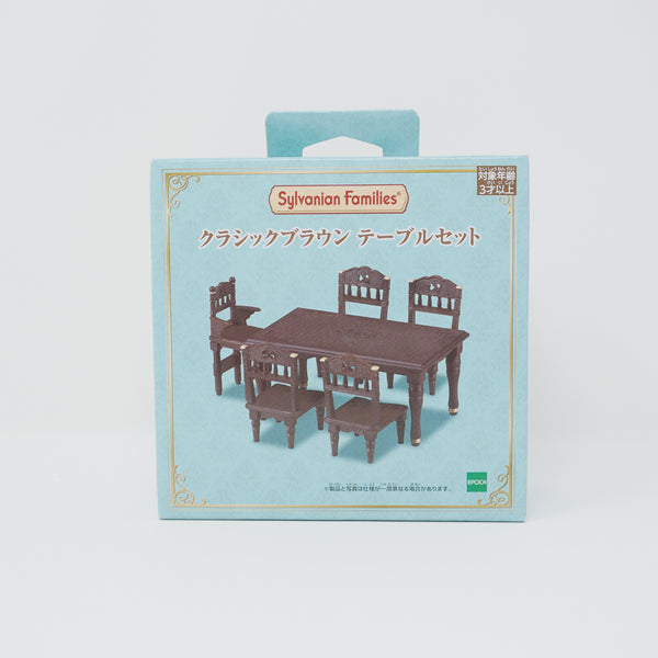 Brown Table Set - Limited Edition - Sylvanian Families Japan - Calico Critters