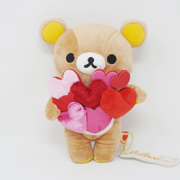 (No Tags) 2015 Rilakkuma Holding Hearts Plush - Rilakkuma Store Limited Heartful Rilakkuma - San-X