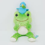Green Pickles with Mr. Blue Bird Plush - Pickles the Frog - Nakajima