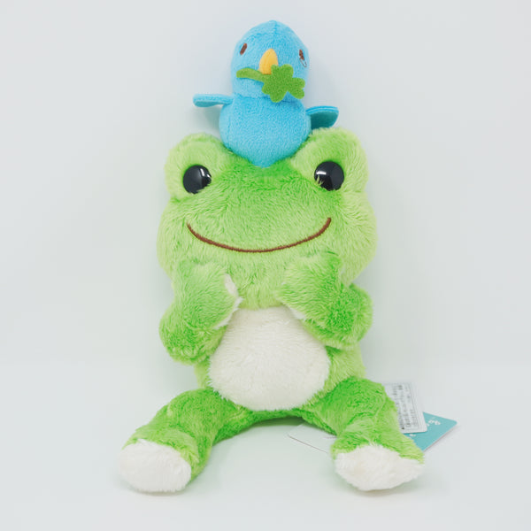 Green Pickles with Mr. Blue Bird Plush - Pickles the Frog - Nakajima