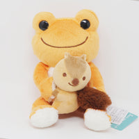 Orange Pickles with Almond-chan Squirrel Plush - Pickles the Frog - Nakajima