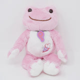 (No Tags) 2020 Pink Pickles with Bird & Heart Embroidery Event Limited Plush - Pickles the Frog - Nakajima