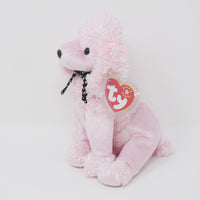 2001 Brigitte Poodle the Pink Dog Plush - TY Beanie Babies