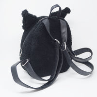 No Tags) Loungefly Kuromi Mini Fuzzy Backpack