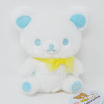2019 White Small Rilakkuma Snow Prize Plush - Winter - Yellow Bow - San-X